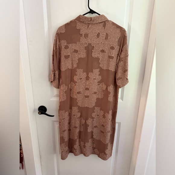 Wilfred Floral Lace Mini Dress in Blush - Picture 4 of 4
